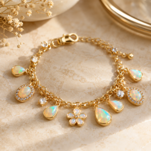 Opal Charm Bracelet